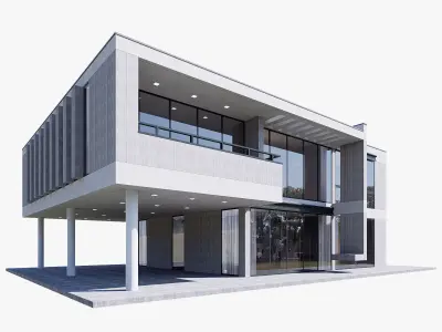 House Low-poly 3D model