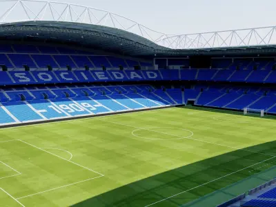 Reale Arena - Anoeta Stadium - San Sebastian Spain 3D model