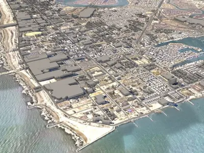 Atlantic City New Jersey USA 3D model