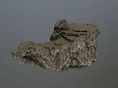 Ladder rock Low-poly 3D model
