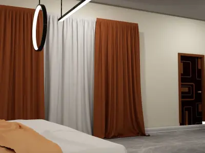 modern bedroom 3D model