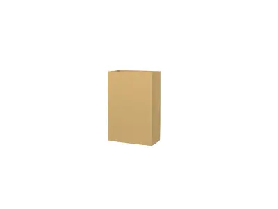Paper Bag v1 001 Low-poly 3D model