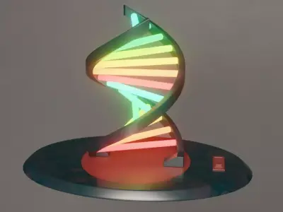 Double Helix Lamp- Low Poly Low-poly 3D model