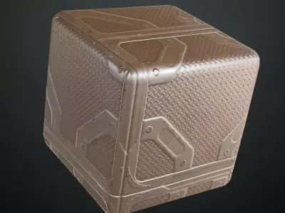 White Metal Plate PBR Seamless Texture