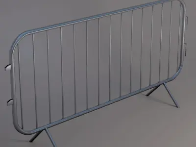 Crowd Control Barrier Low-poly 3D model purchase
