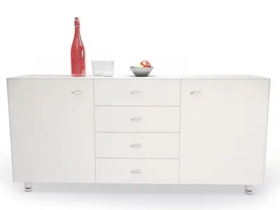 Contemporary Lounge Area  3D model