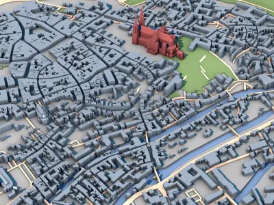 Chartres Cathedral France 3D model