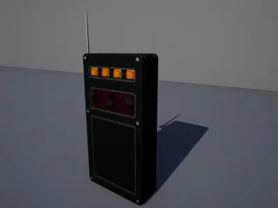 Walkie talkie SCI-FI 1 3D model
