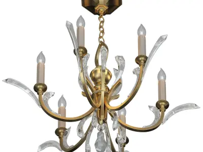 Fine Art Lamps Beveled Arcs Gold 3D model