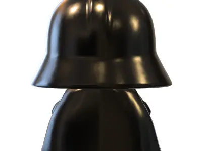 plushie Darth Vader Low-poly 3D model