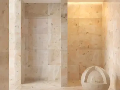 Marble wall 02 3D model