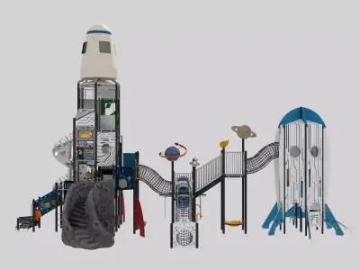 Playground for children 05 3D model