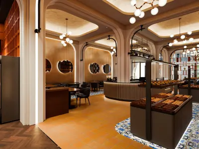 Coffee Shop Contemprorary Blender-Fbx-Obj 3D model