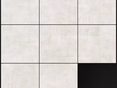 Yurtbay Seramik Cayenne Bianco 333x333 Set 2 3D model