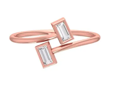 Women Light Weight Band Ring 3D print model 2