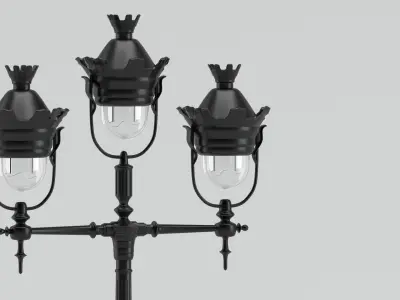 Lamp 168 street park 3D model