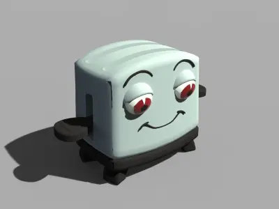 Toasty the brave little toaster Low-poly 3D model