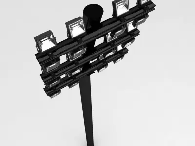 Stadium lights 3d model 3D model