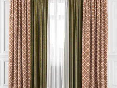 Curtain Set 278C 3D model