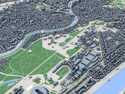 Vienna City Austria 3D model
