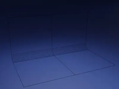 Photography background square texture Low-poly 3D model