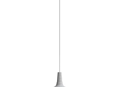 Single Light Metal Dimmable Pendant 3D model