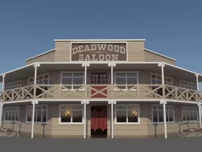 Saloon Bar 3D model