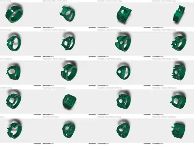 Exclusive Collection of 100 Distinguished Ring Designs 3D print model