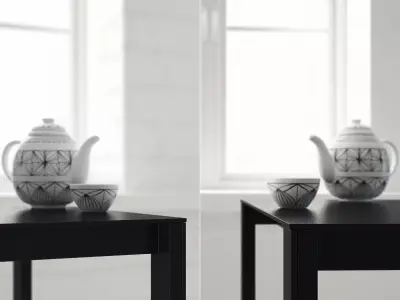 Thin-K dining table 3D model