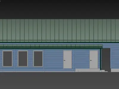 Modern House 005 Finland Low-poly 3D model