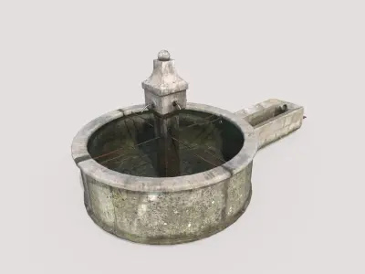 Ancient Public Fountain 3D model
