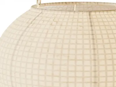 Japanese Paper Lantern Light 3D model