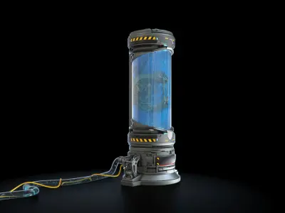 Cryo capsules set 3D model