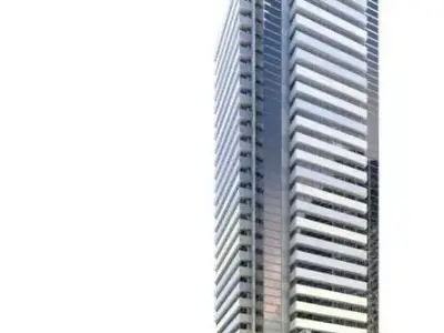 Modernly Configued Super Sky Scraper 3D model