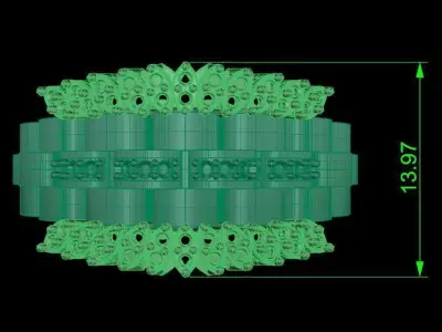 Jewelry ring 449 3D print model