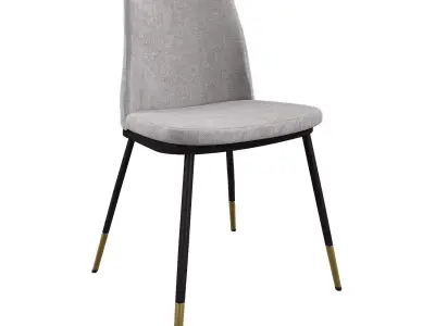 CHAIR LIONEL LIGHT GREY 3D model