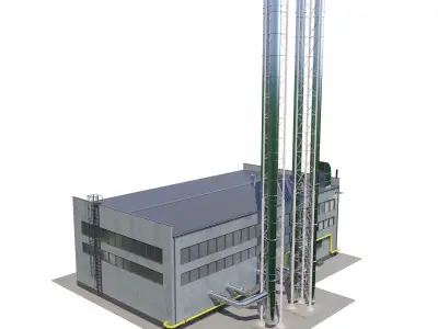 Boiler house 3D model