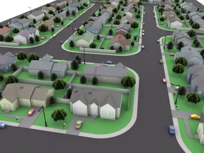 Neighborhood Block 3D model