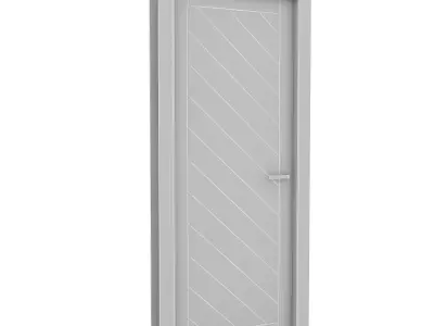 3D modern door design Low-poly 3D model