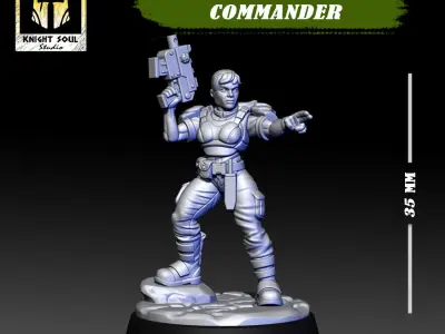 Vanquishers Company Commander 3D print model