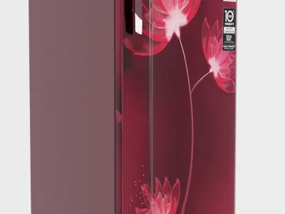 Single door Fridge Free 3D model