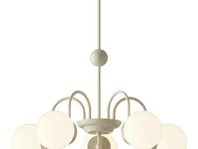 Pilot Chandelier 5 heads 3D model
