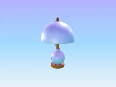 Stylized Lamp 3D Model Low-poly 3D model