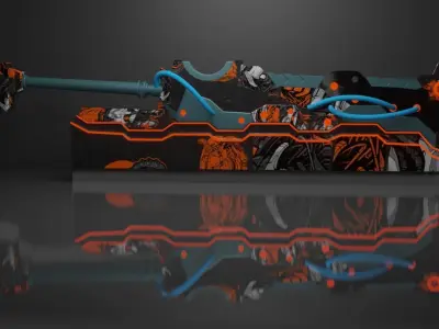 Sci-Fi sword 3D model shop
