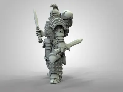 Son of the Snake with duble Sword 3D print model