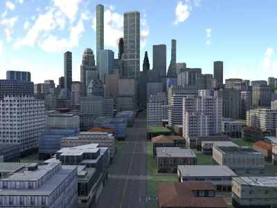 City 107 Low-poly 3D model