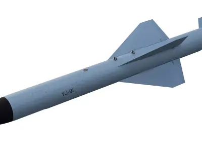 YJ-81 Anti-Ship Cruise Missile 3D model