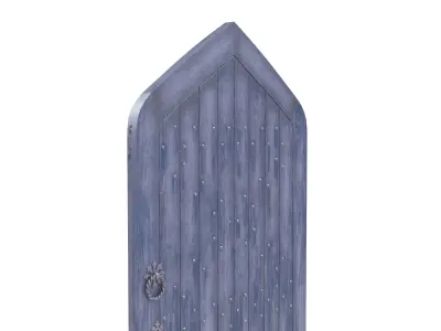 Castle Door 10 Low Poly Realistic Low-poly 3D model