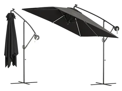 Kesser Parasol Rectangular Led Solar 3D model