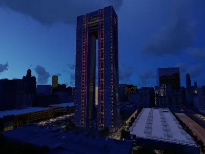 TWIN TOWER  3D model